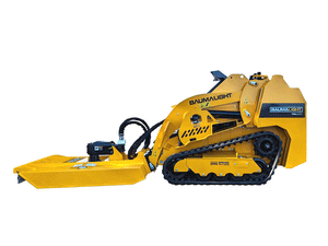 BaumaLight TRL620Y stand on compact mini loader