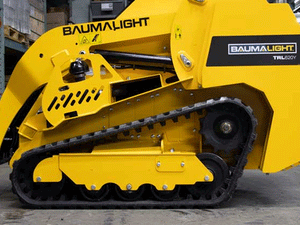 BaumaLight TRL620Y stand on compact mini loader