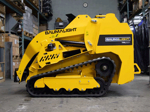 BaumaLight TRL620Y stand on compact mini loader