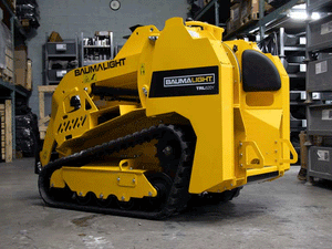 BaumaLight TRL620Y stand on compact mini loader