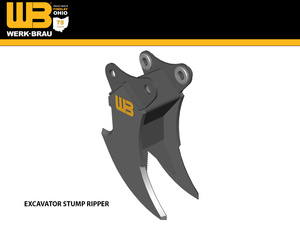 Werk-brau Stump Ripper for 68,000 - 82,000 lbs. Excavators (35MT)