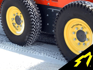 Snow Wolf WolfPaws snow tires for skid steers