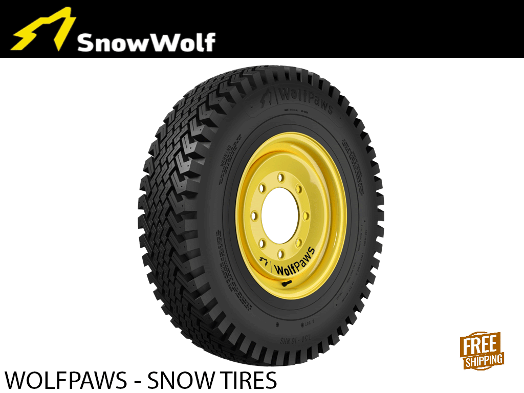 Snow Wolf WolfPaws neumáticos de nieve para minicargadoras y Bobcat Toolcat