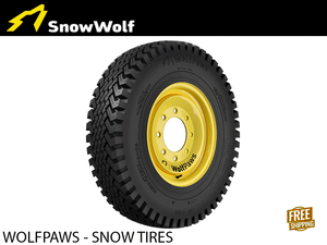 Snow Wolf WolfPaws snow tires for skid steers