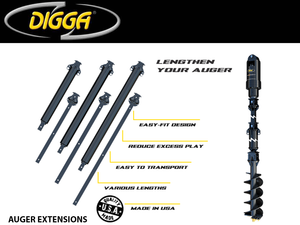 DIGGA 100MM SQ AUGER BIT EXTENSIONS (TO SUIT RC11 BITS)