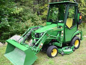 Curtis enclosed advantage cab for John Deere 1023E / 1025R tractor