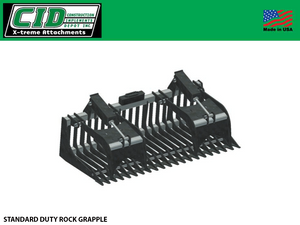 CID Standard Duty Rock Grapple for Skid Steers