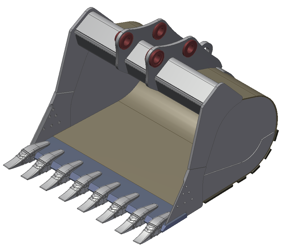 TAG Flat Bottom High Capacity Buckets for 40000-45000 lbs. Excavators