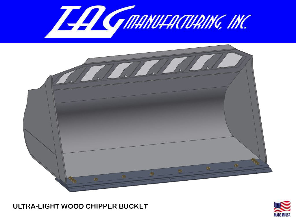 TAG Ultra-Light Wood Chipper Bucket for Wheel Loaders