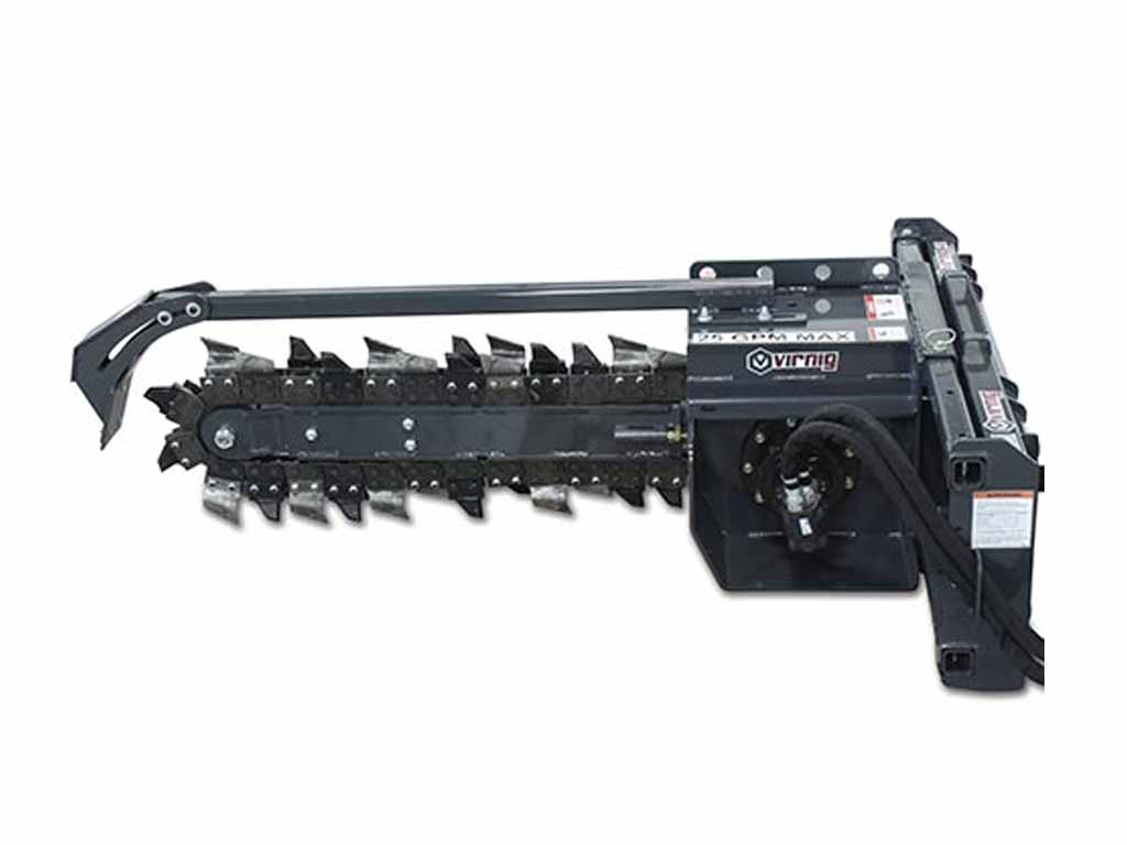 VIRNIG TRN trencher for skid steer loader