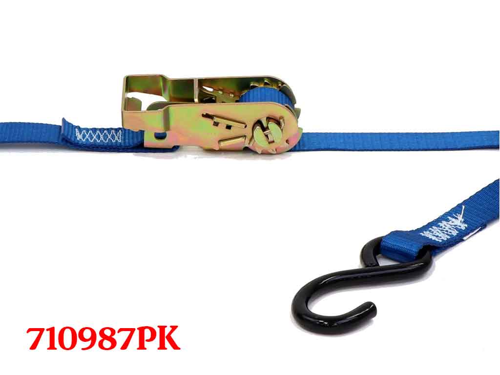 2 x 6' Super Pack Tie-Down Strap Kit with Integrated Axle Straps, Direct  Hook Ends & Chain Extension Ends - Black