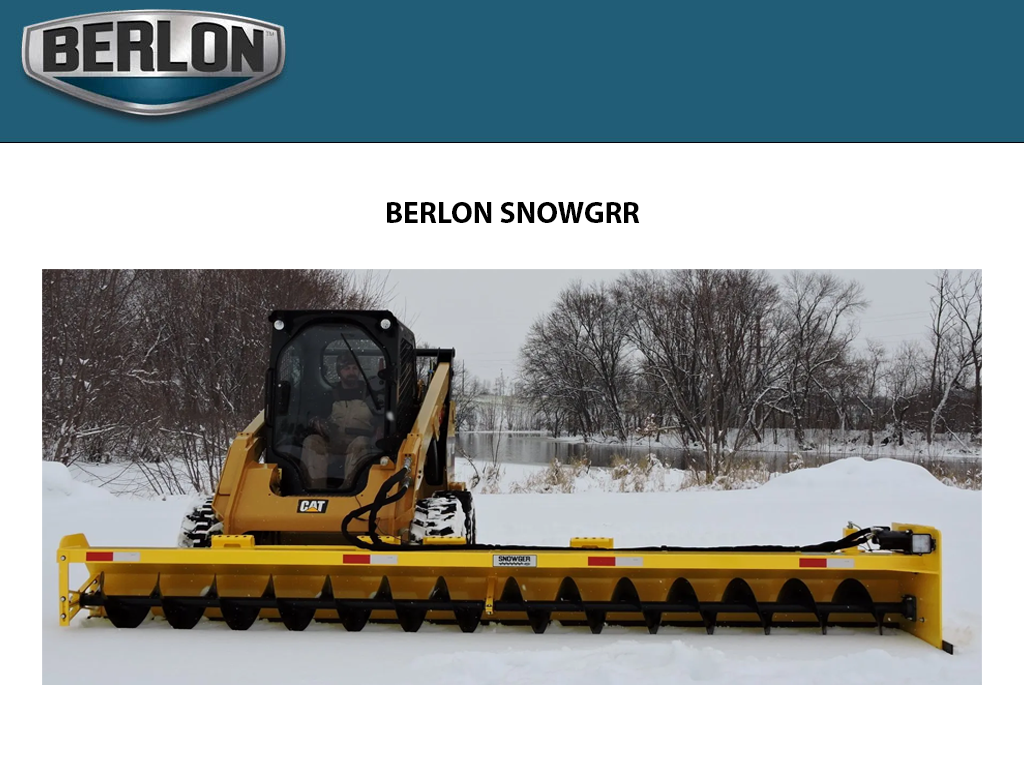 BERLON Snowgrr Snow Removal Attachment - Langefels Equipment Co LLC
