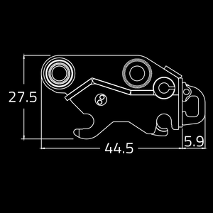 WAIN ROY 60MT Coupler Systems for excavators 110,000 to 160,000 lbs., Wain Roy interface couplers