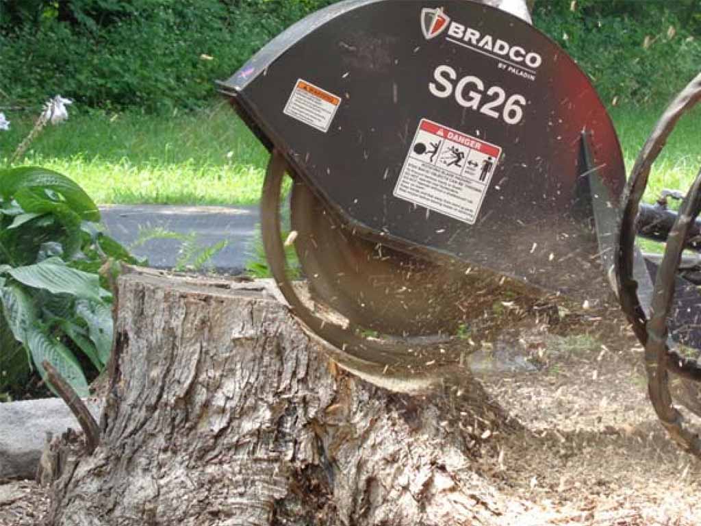 Bradco Mini Skid Steer Stump Grinder