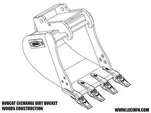 WAIN ROY severe-duty rock buckets for excavators 20,000-30,000 lbs.