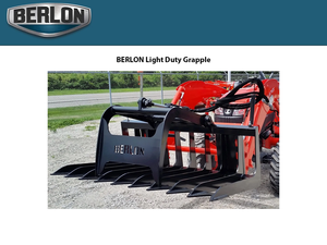 BERLON Light Duty Grapple for skid steers