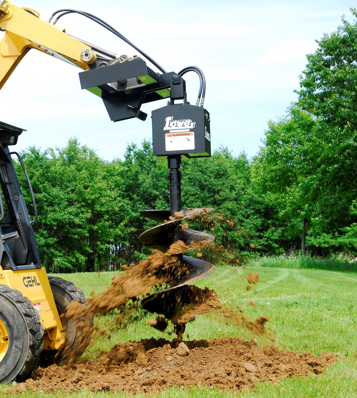 SKID STEER WIRE WINDER AUGER BIT