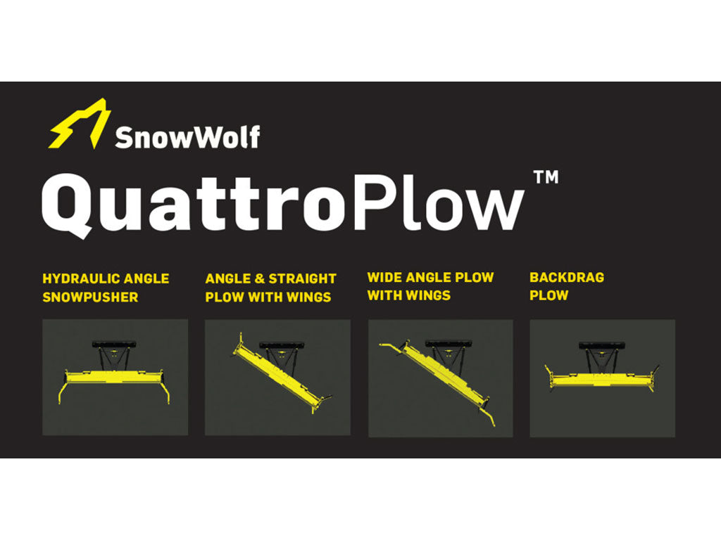 2022 SnowWolf QPHD-170 - 12' AutoWing Snow Plow with Spill Guard